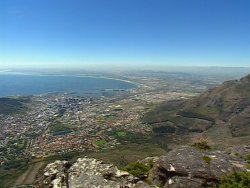 Blick vom Tafelberg ber die City Bowl und die nrdlichen Stadtteile